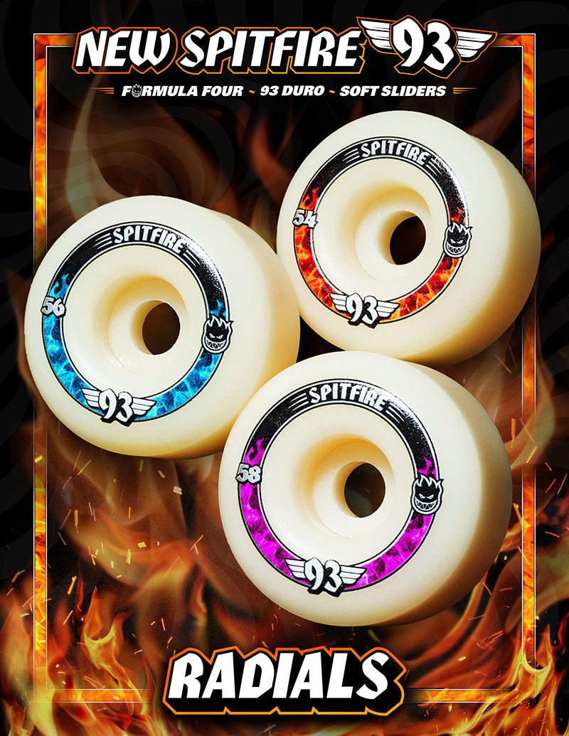 F4 93 Radials Skateboard Wheels