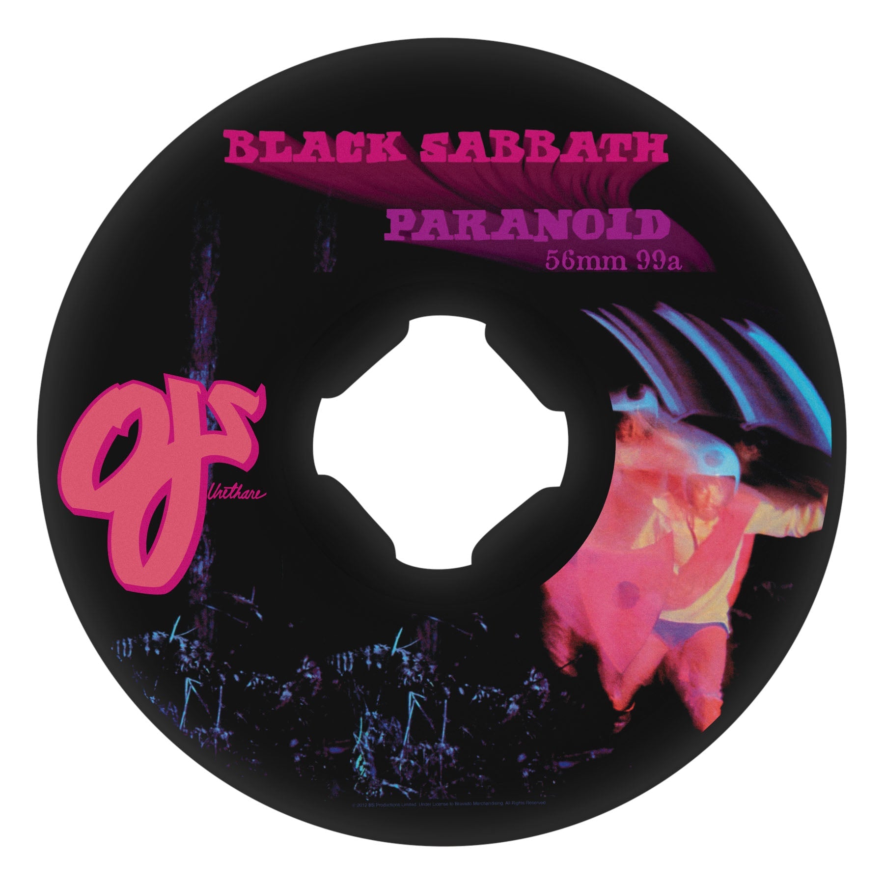 Ojs Black Sabbath Paranoid Chubbies 56mm 99A Skateboard Wheels - UNLTD Boardshop