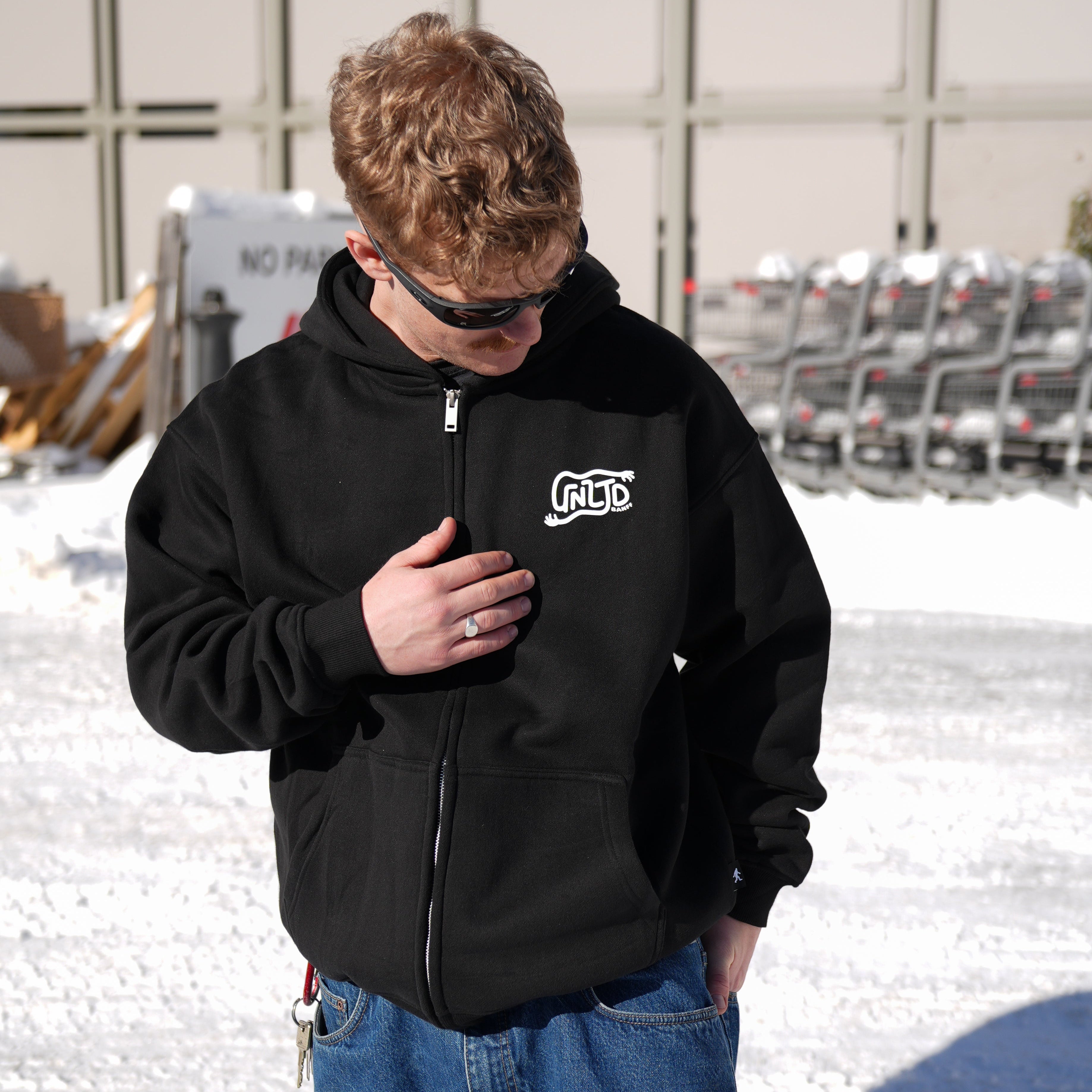 Kinda a Hugger Zip Hoodie