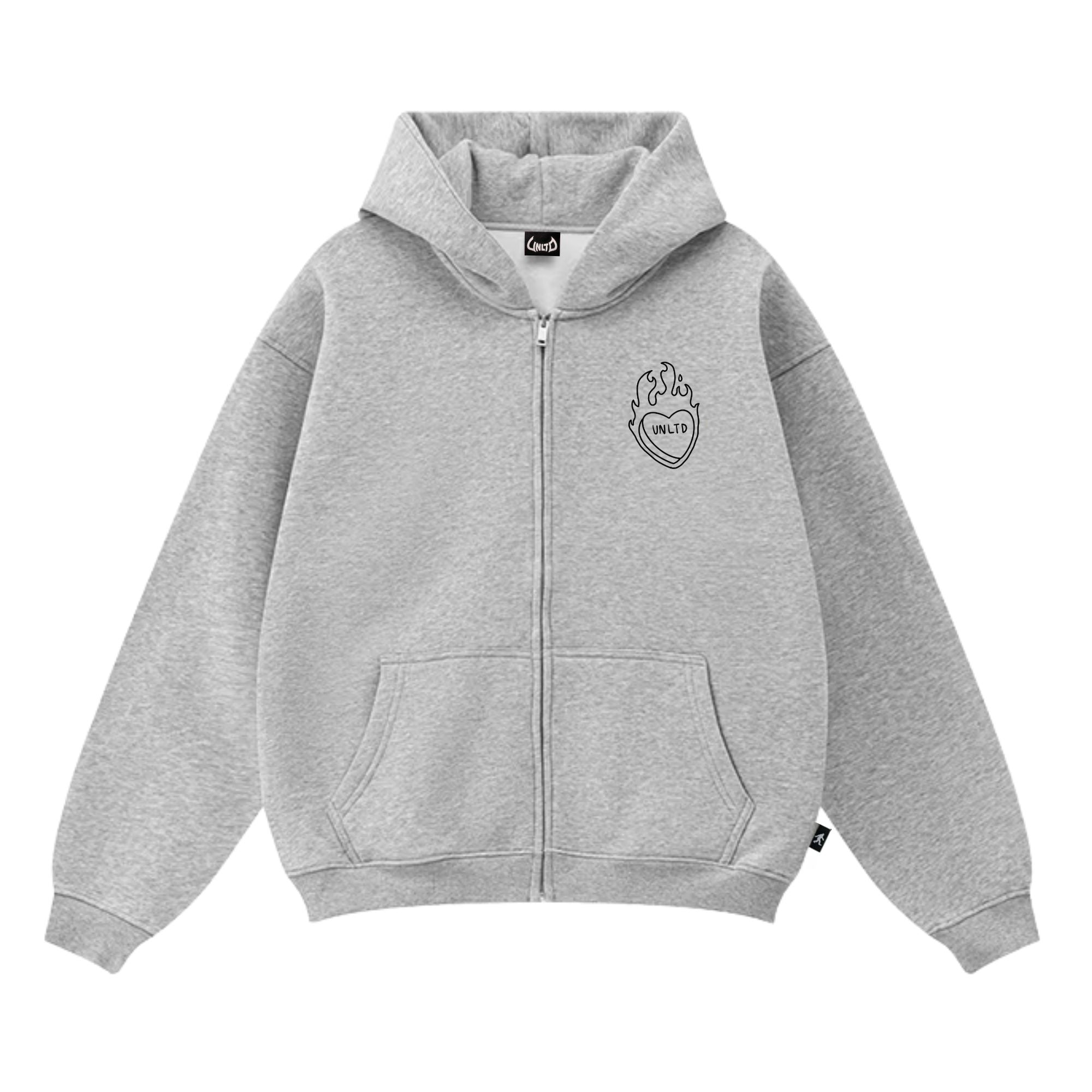 Unltd Heartburn Zip Hoodie - UNLTD Boardshop