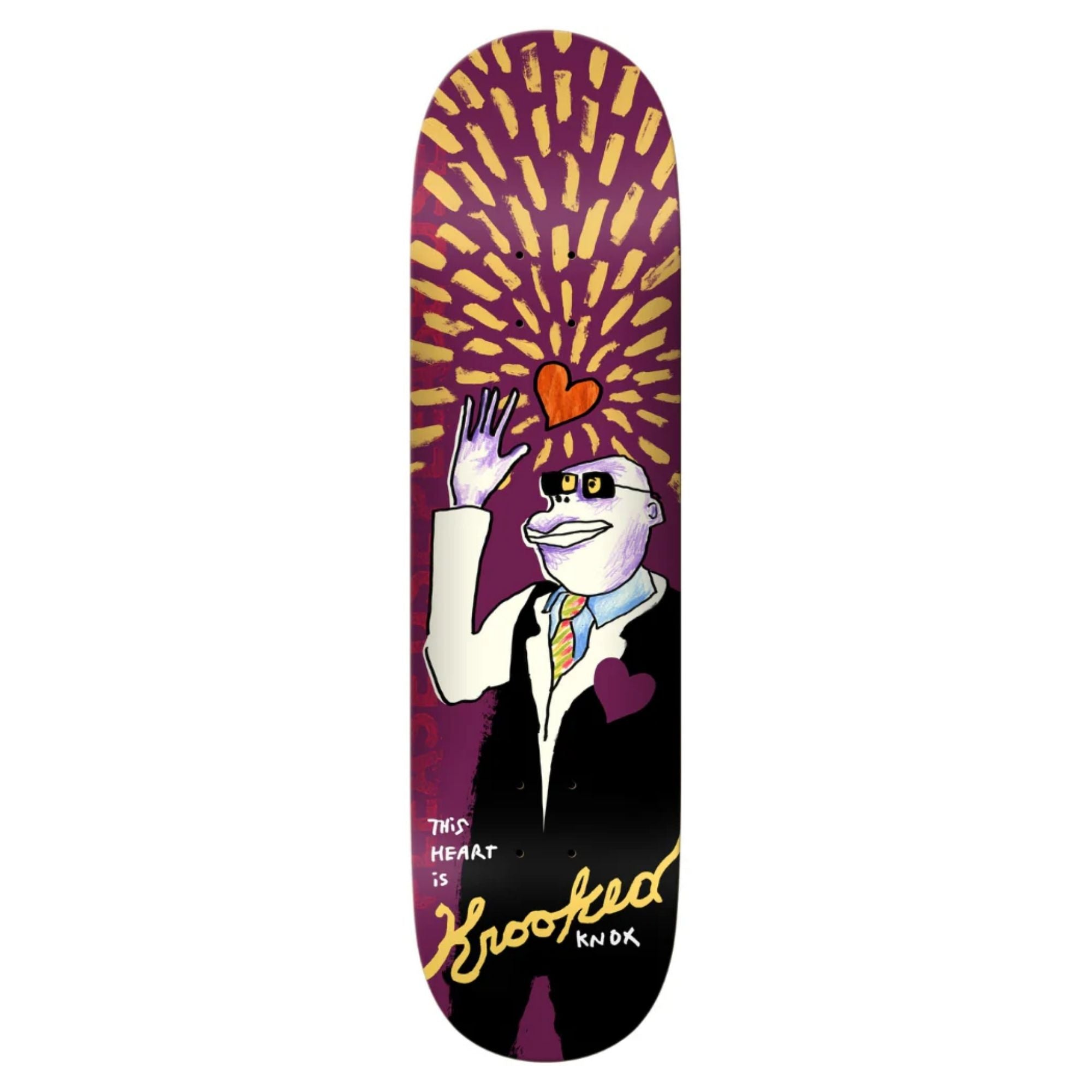 Krooked Knox This Heart 8.5 Deck - UNLTD Boardshop
