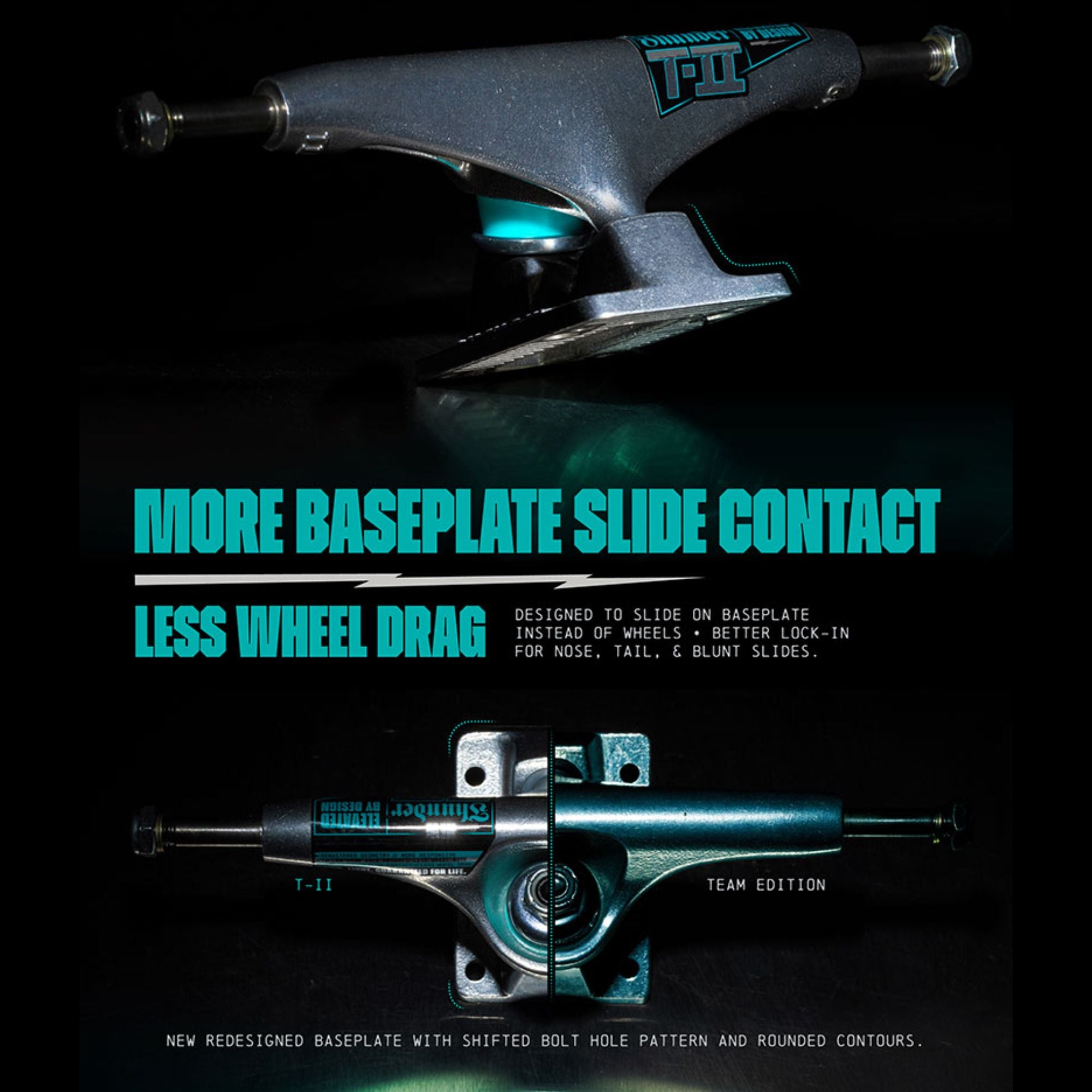 T-II Polished Skateboard Trucks