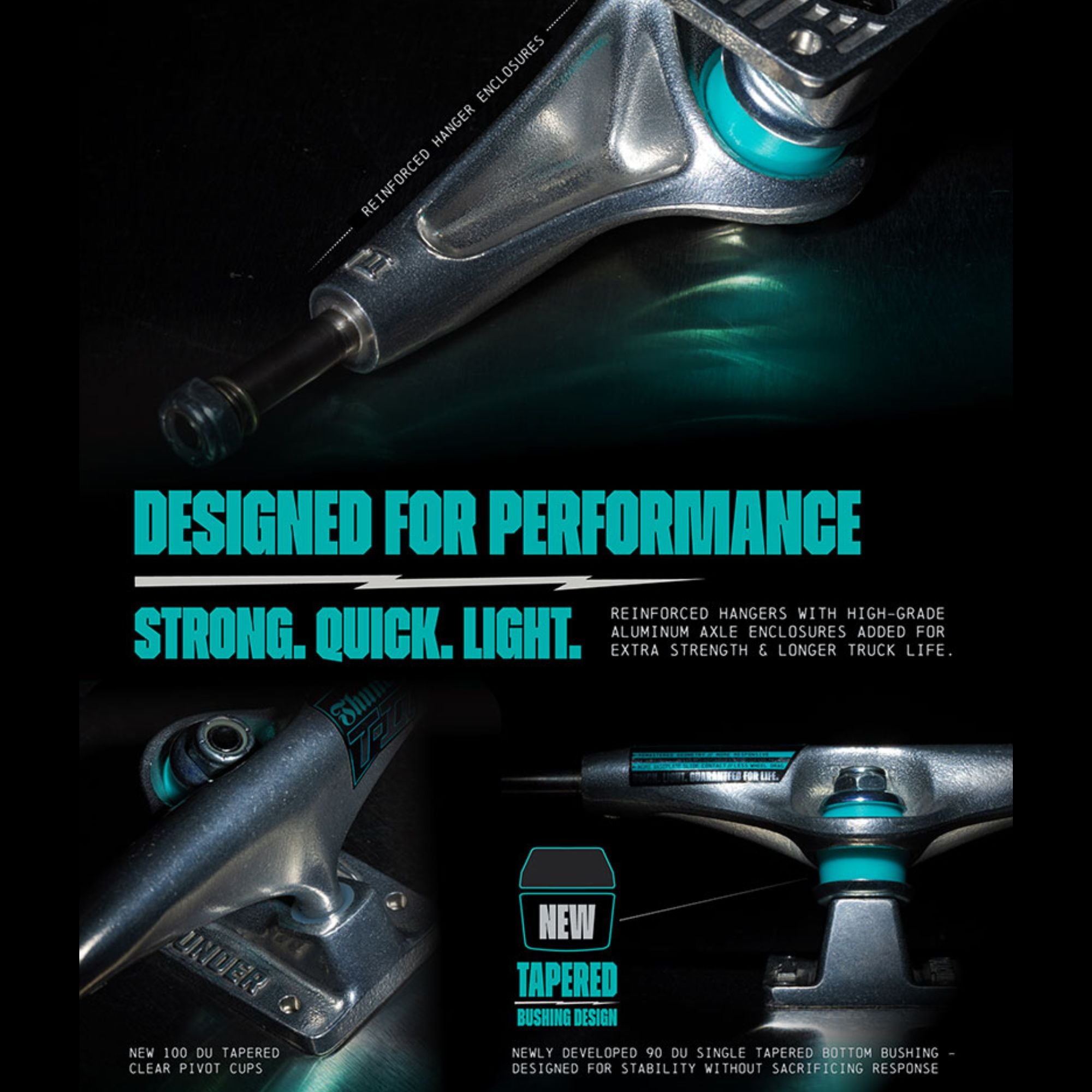 T-II Polished Skateboard Trucks