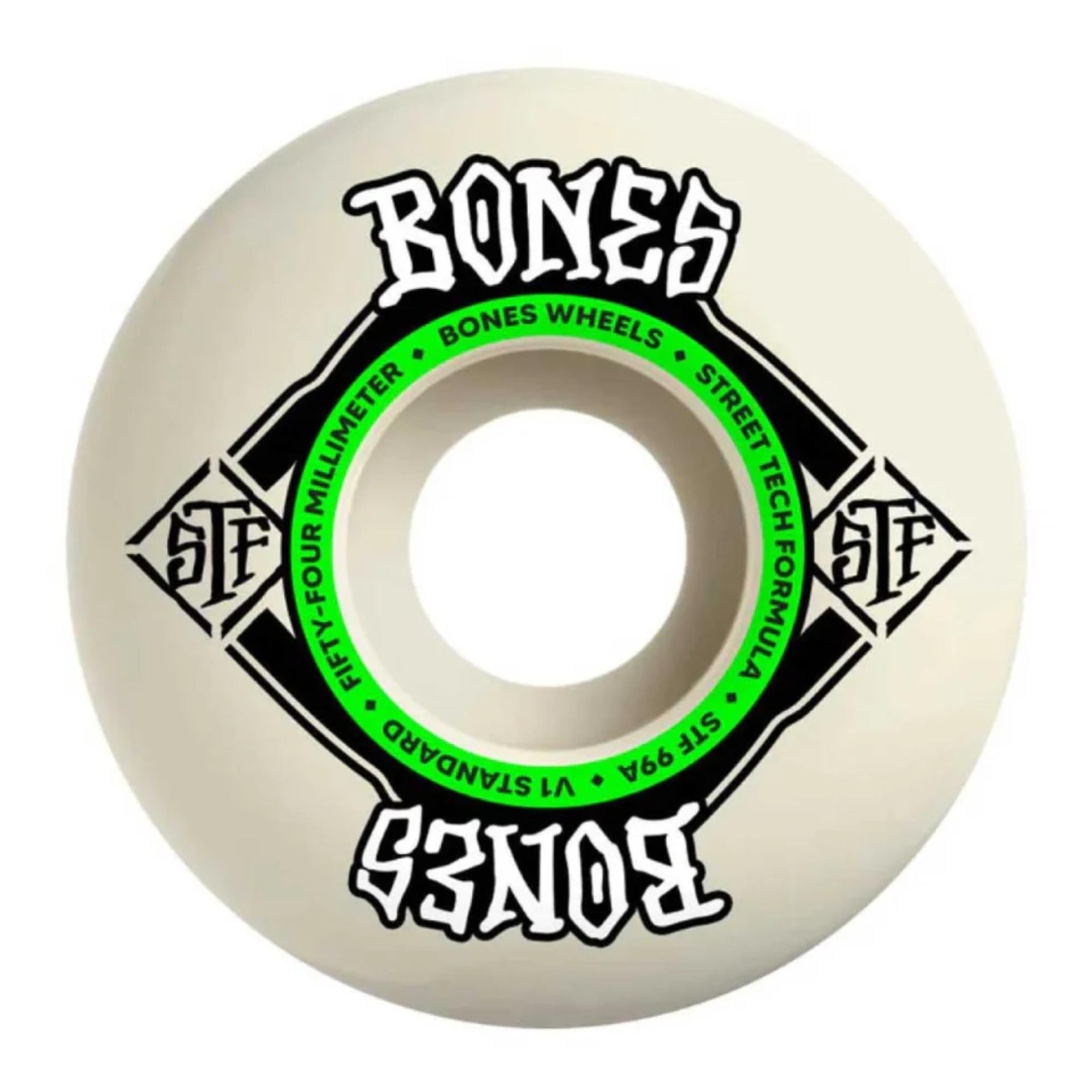 Bones STF Standards V1 54mm 99a Skateboard Wheels - UNLTD Boardshop