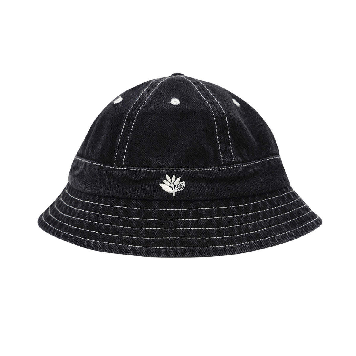 Stitch Bucket Hat Black Denim