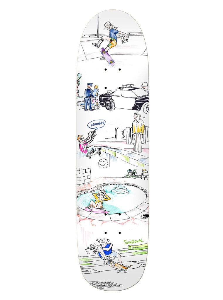 Krooked Sandoval Skullride 8.25" Deck - UNLTD Boardshop