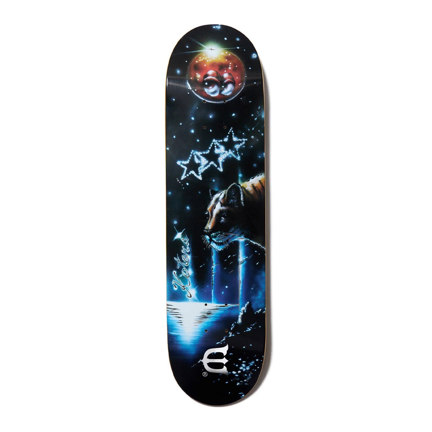 Kotora Mitani Tiger in the Shining Night 8.38 Skateboard Deck