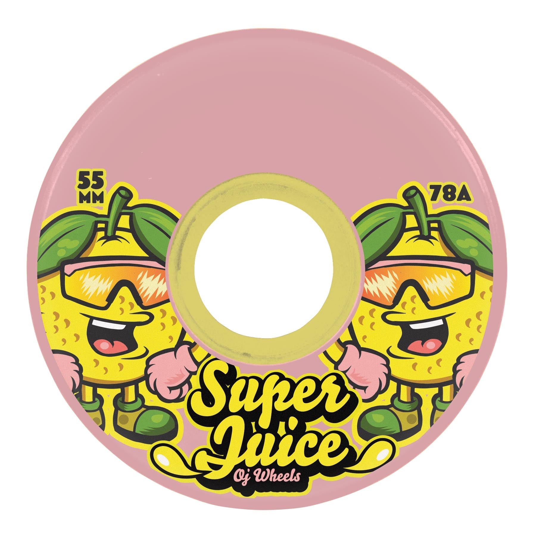 55mm Paloma Pink Mini Super Juice 78a Skateboard Wheels