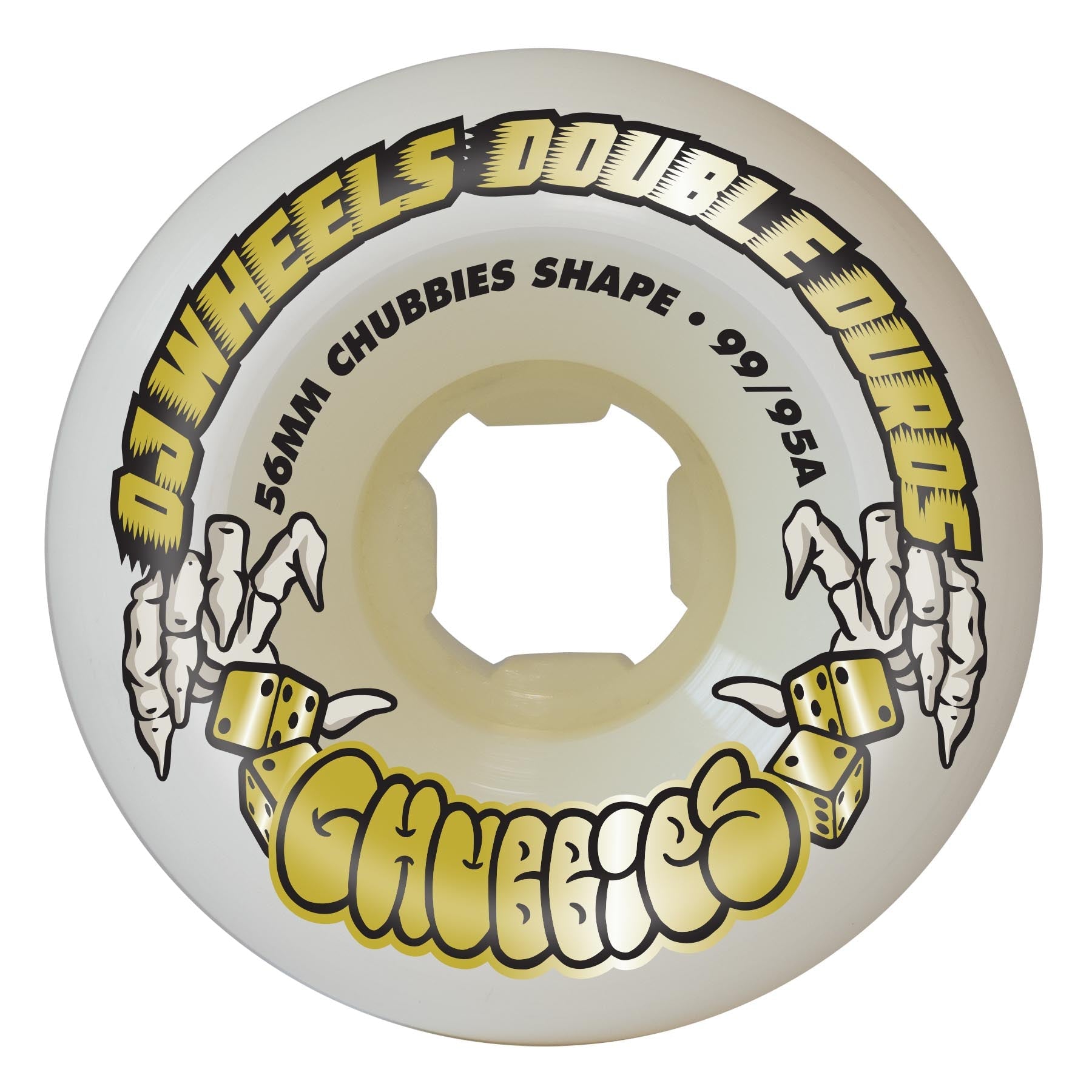 56mm Double Duro Chubbies 99a/95a Skateboard Wheels