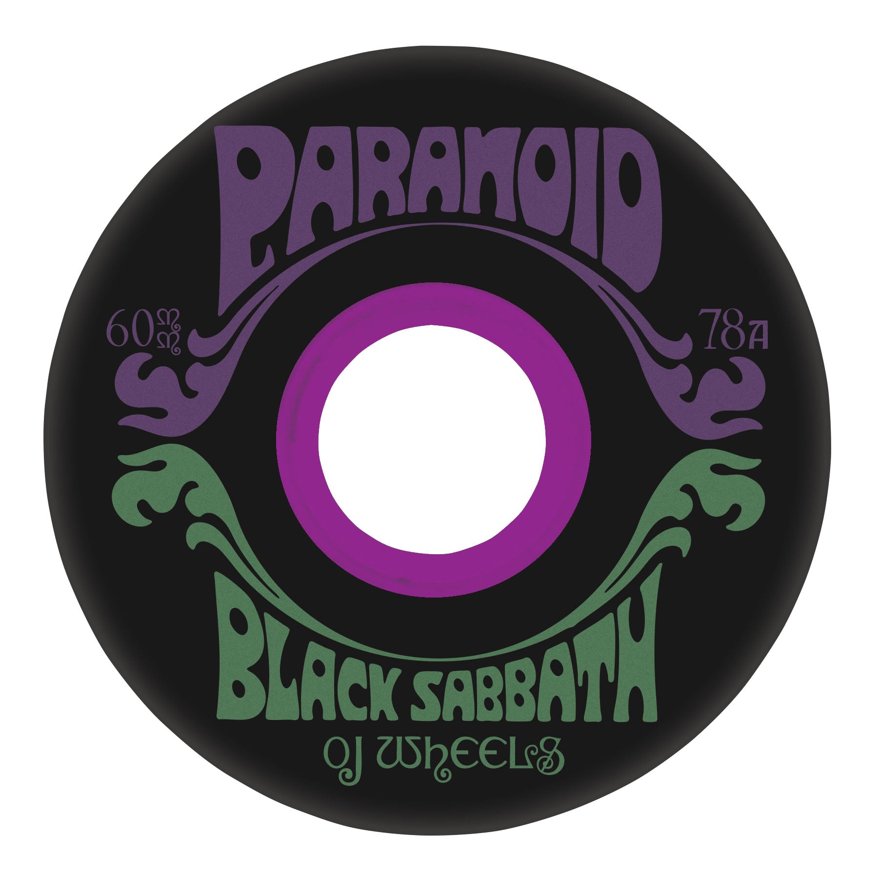 Ojs Black Sabbath Paranoid 60mm 78A Skateboard Wheels - UNLTD Boardshop