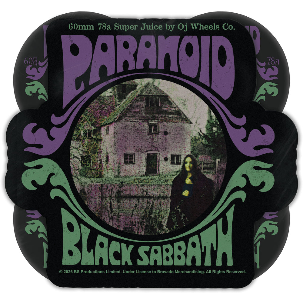 Black Sabbath Paranoid 60mm 78A Skateboard Wheels