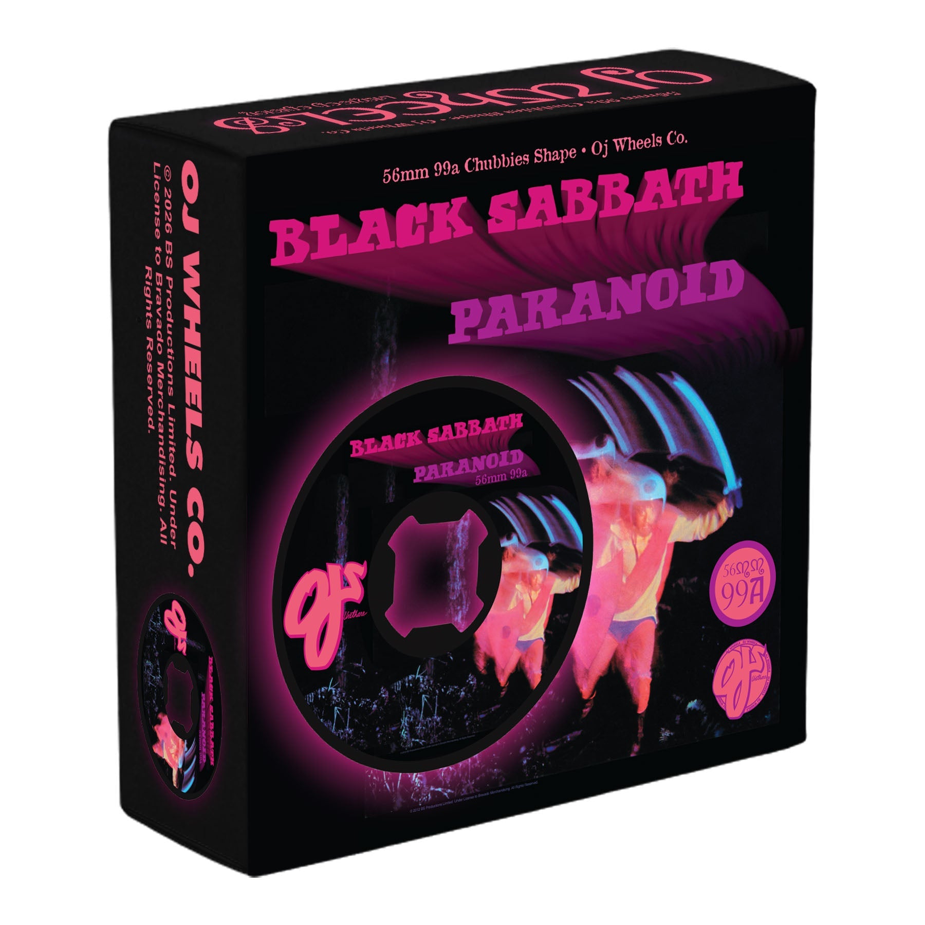 Black Sabbath Paranoid Chubbies 56mm 99A Skateboard Wheels