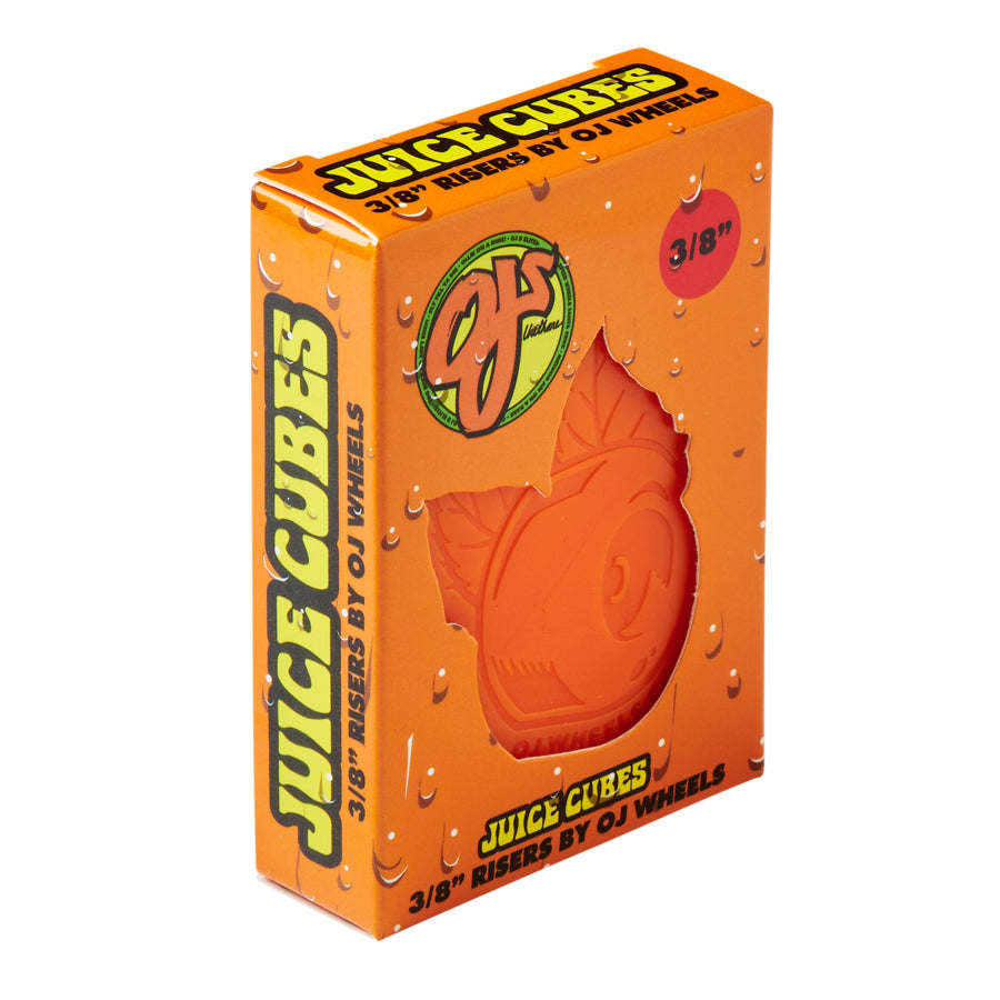 3/8in Juice Cubes Orange OJ Risers
