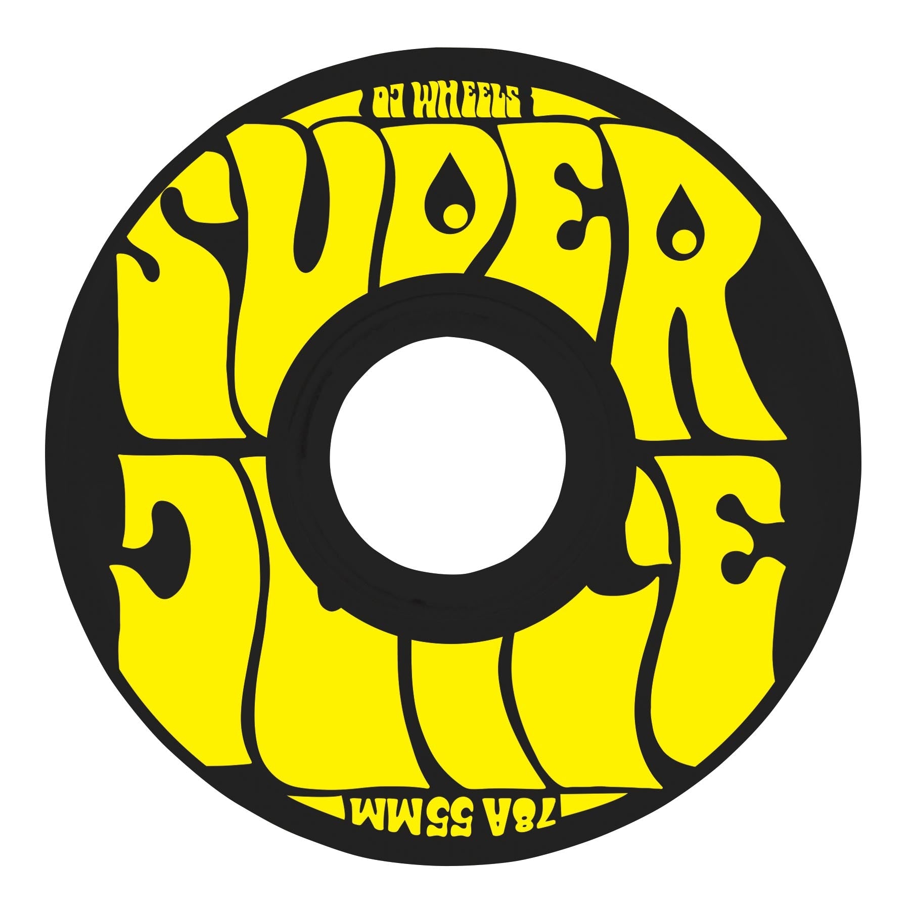 55mm Mini Super Juice Black 78a Skateboard Wheels