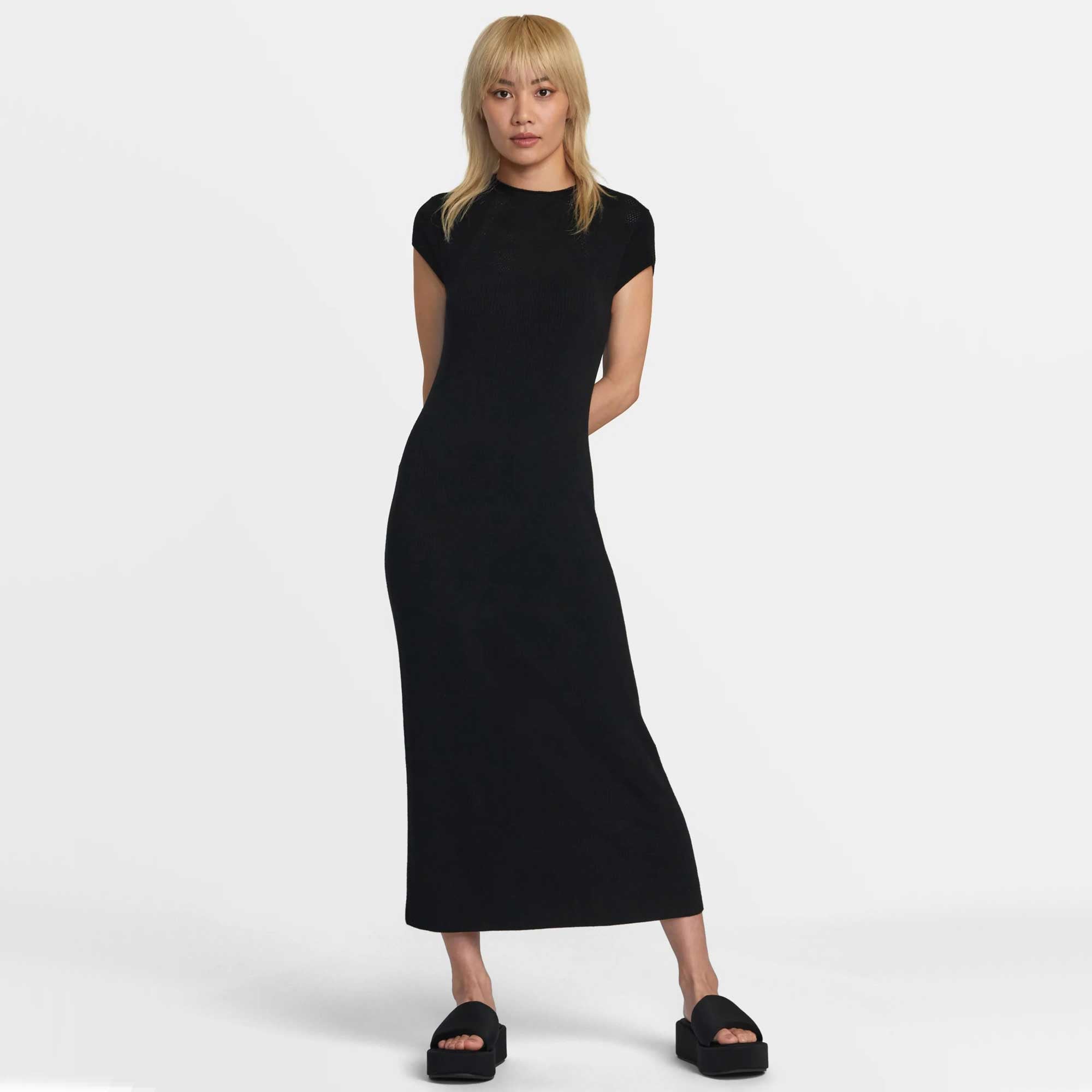 Lately Solid Sweater Dress