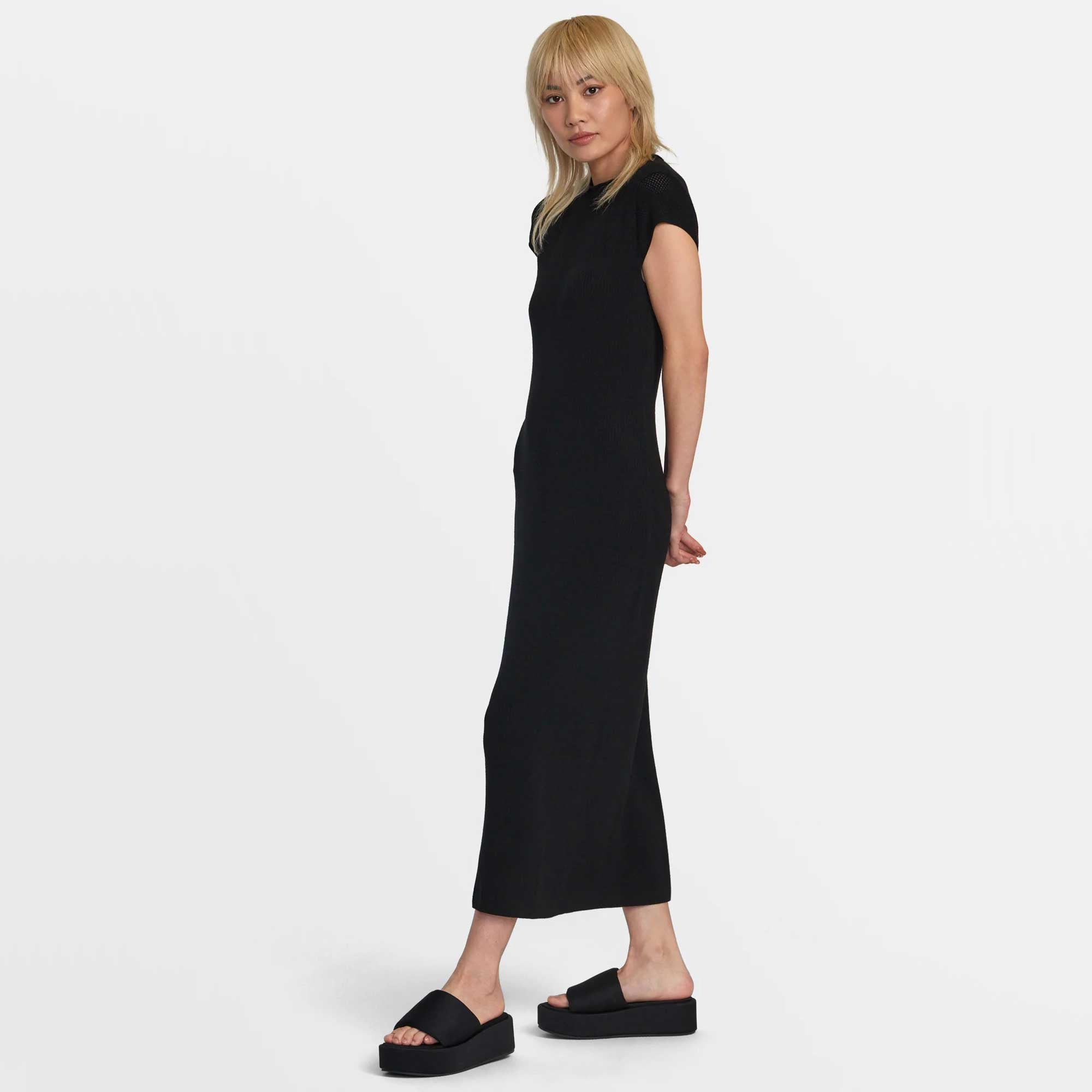 Lately Solid Sweater Dress