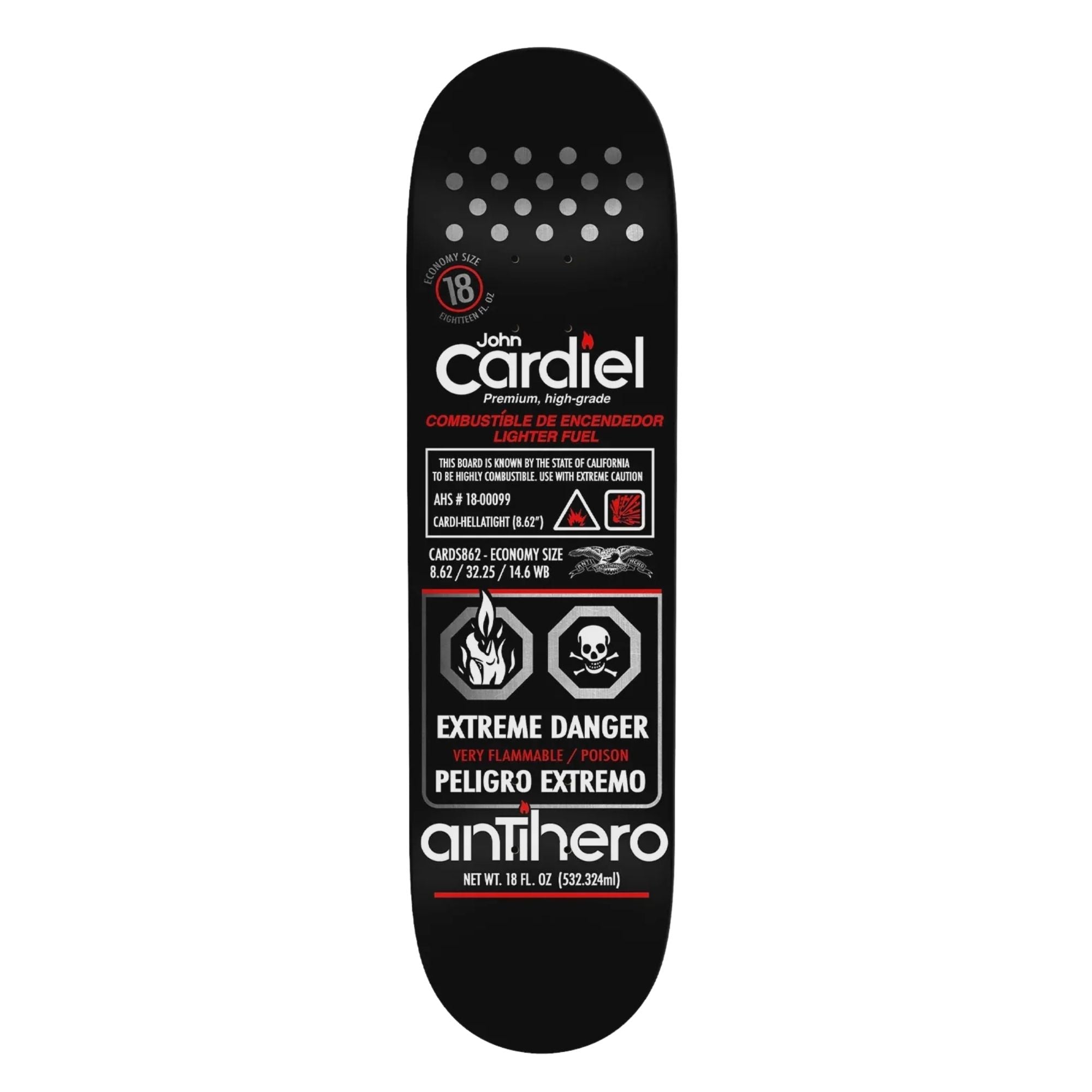 Antihero Cardiel Fueled Up 8.62 Deck - UNLTD Boardshop