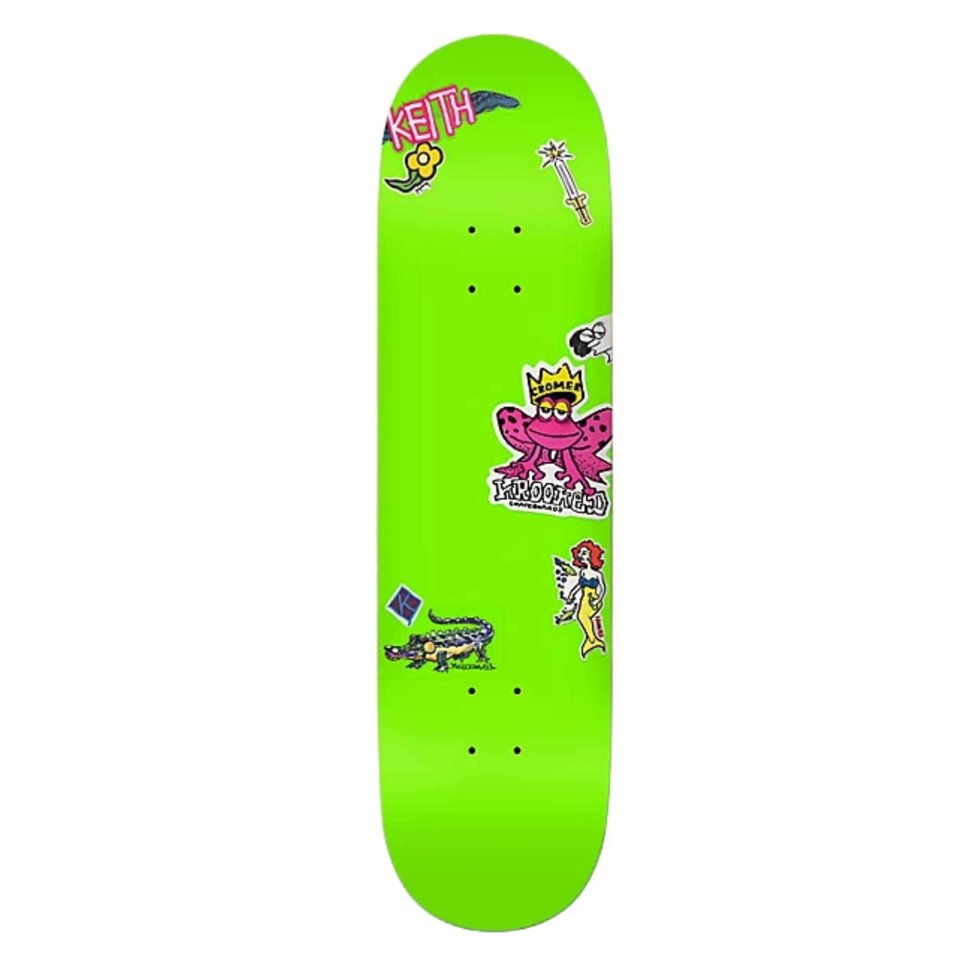 Krooked Cromer Neon Sticker 8.25 Deck - UNLTD Boardshop