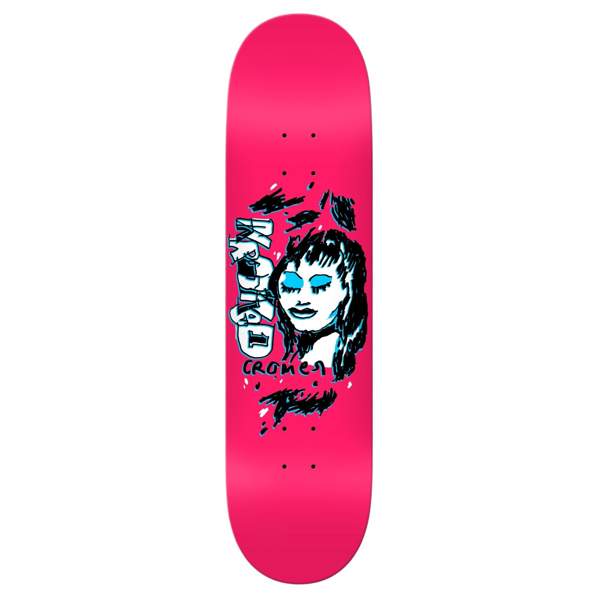 Krooked Cromer Pink and Blue 8.06 Skateboard Deck - UNLTD Boardshop