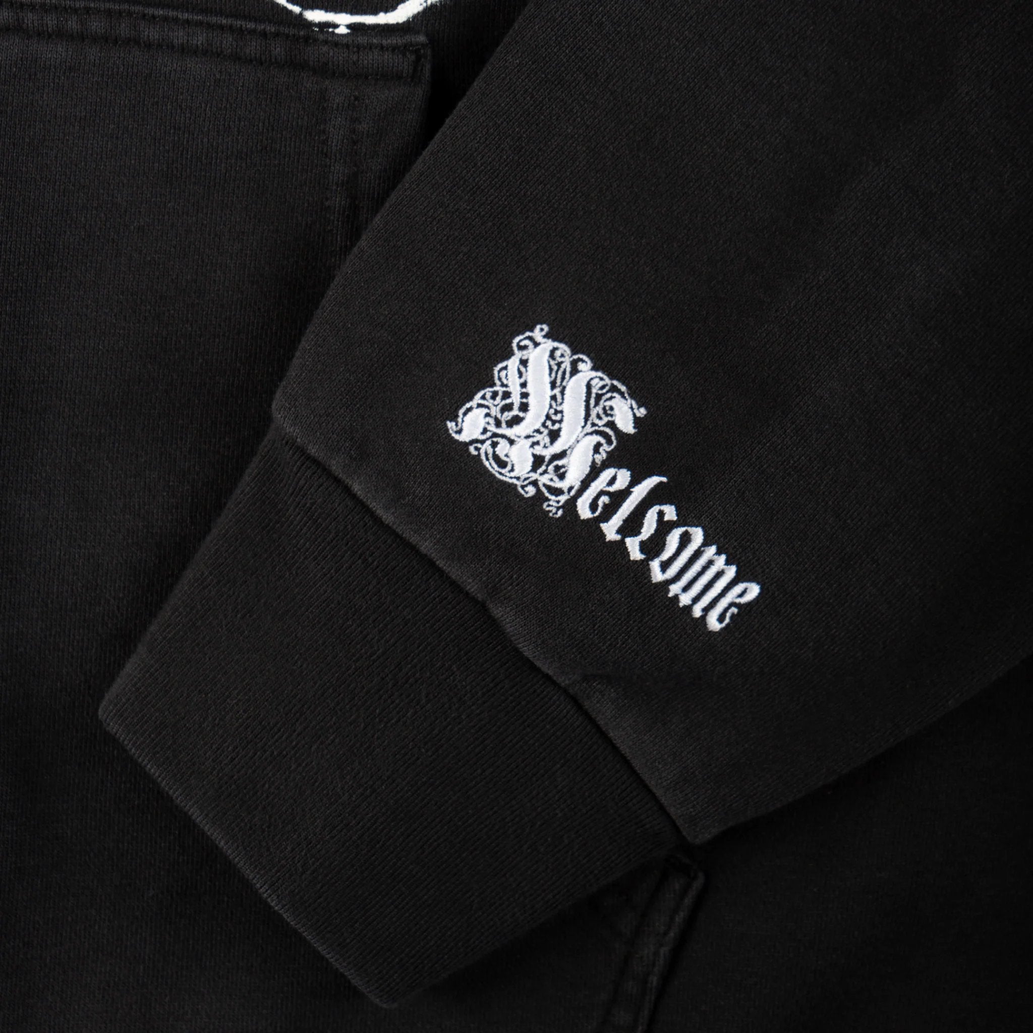Duality Cropped Pigment-Dyed Zip Hoodie