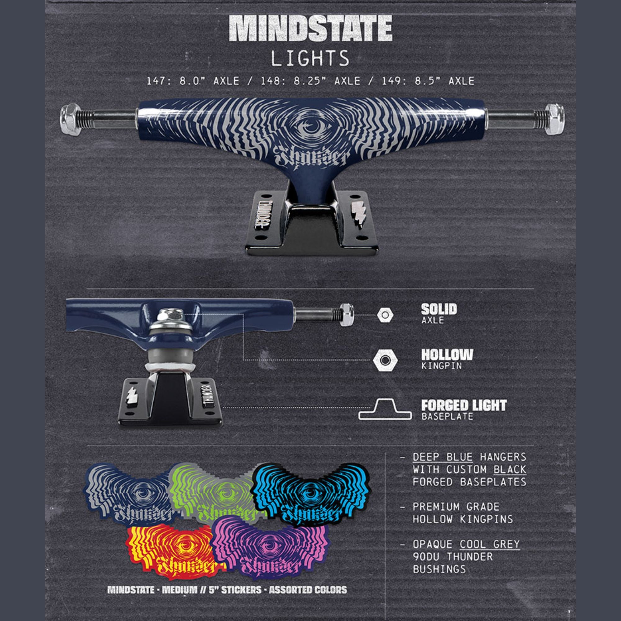 Mindstate Lights Skateboard Trucks