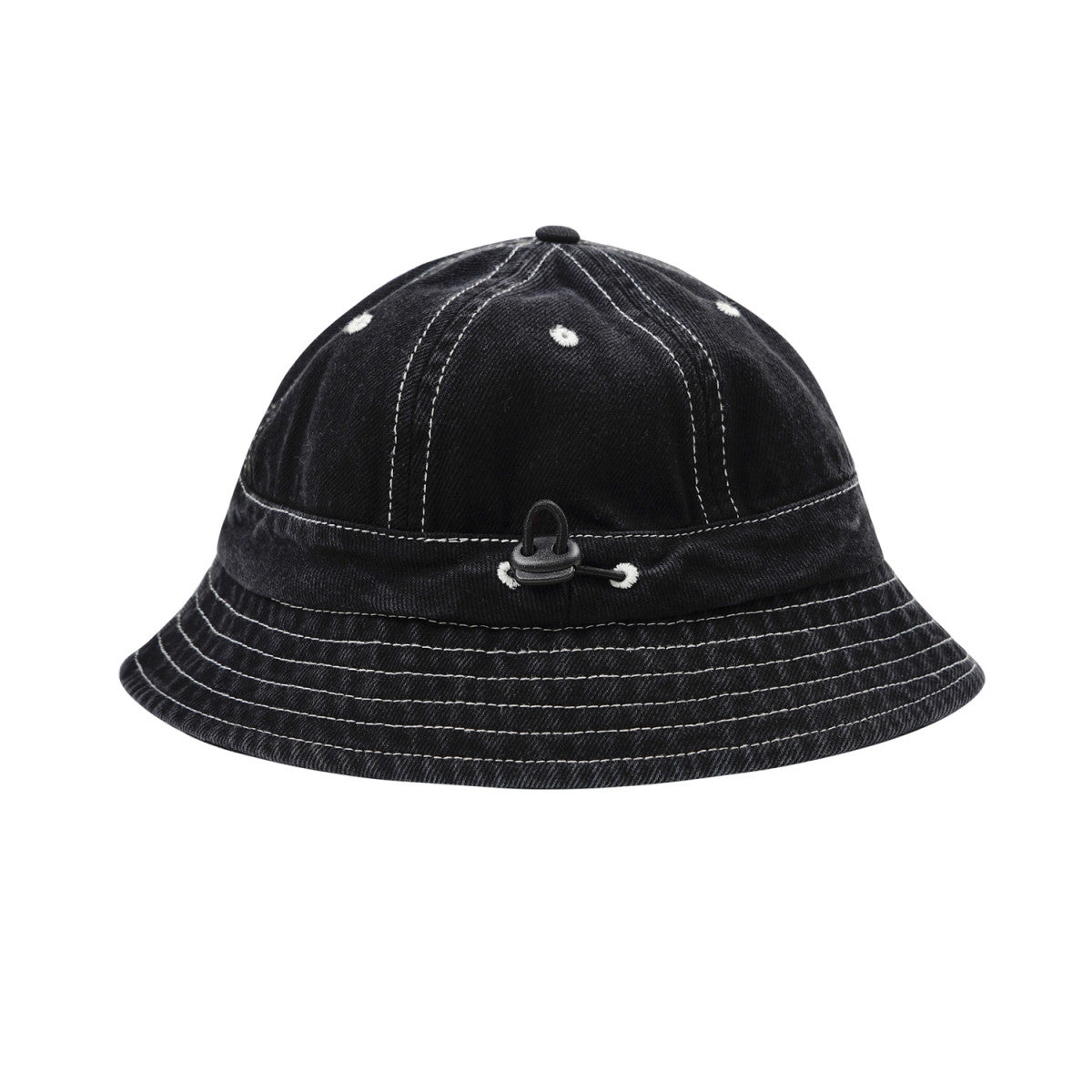 Stitch Bucket Hat Black Denim