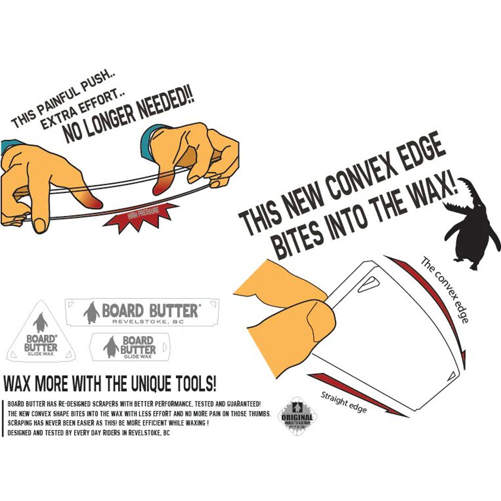 Snowboard Butter Knife Wax Scraper