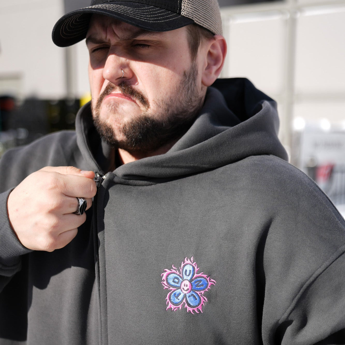 Bloom & Doom Zip Hoodie