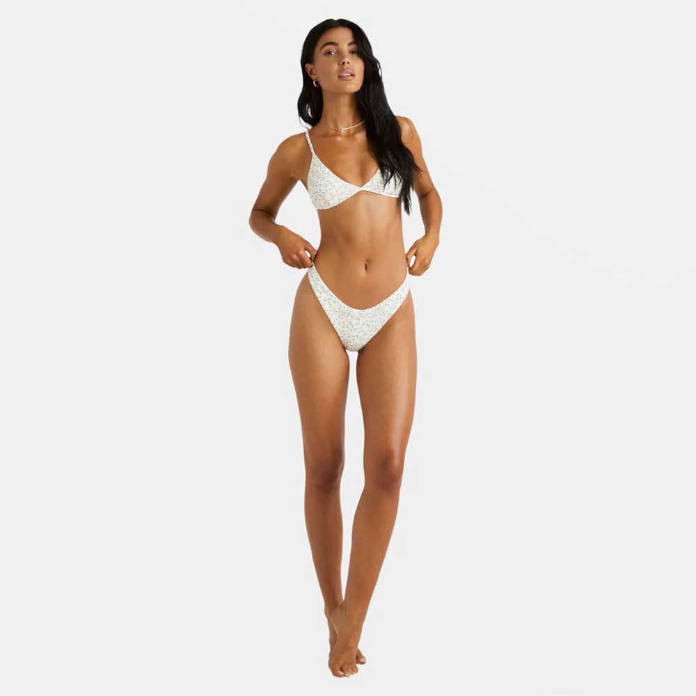 Ditsy Rib Tri Bikini Top