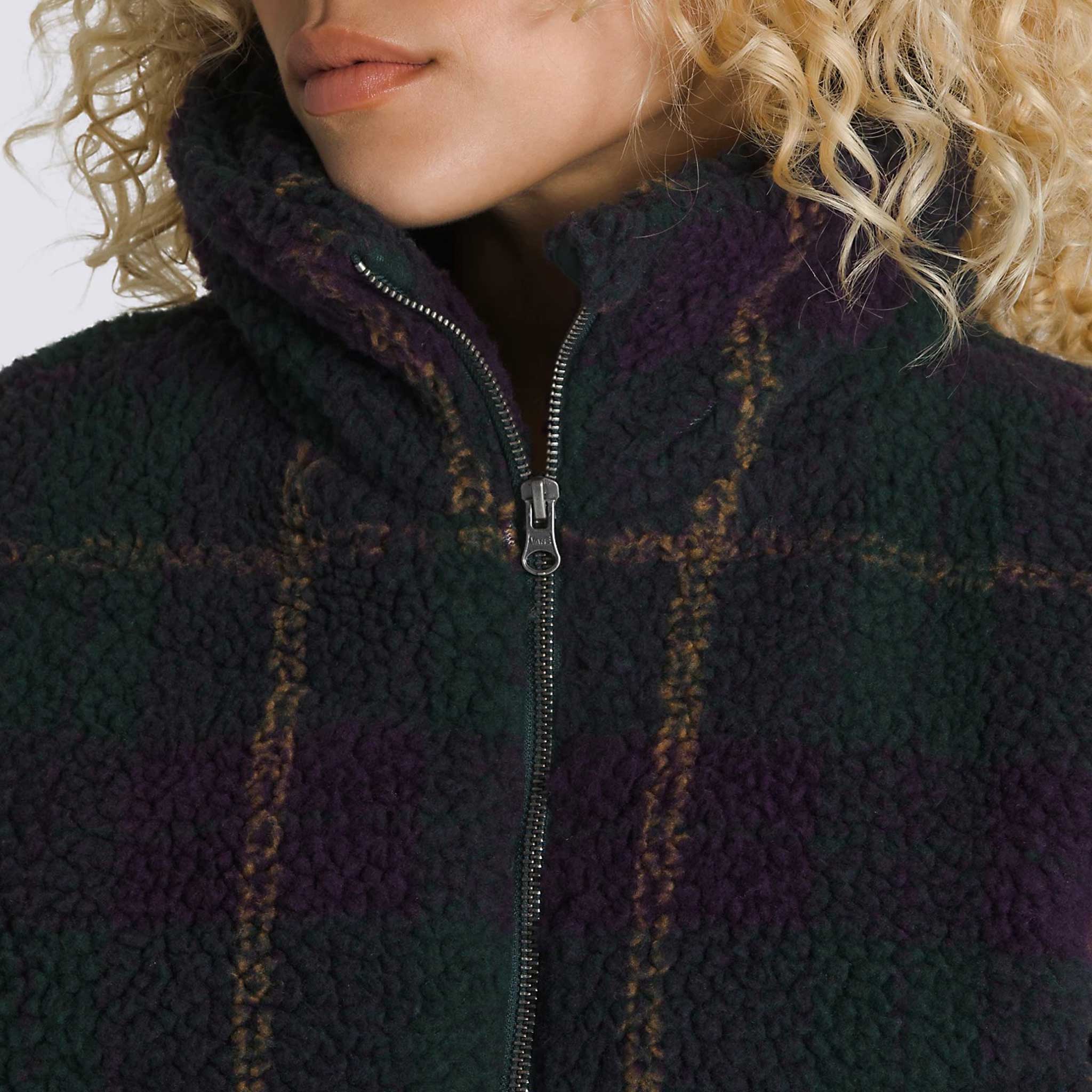 Foundry Plaid High Pile Puffer Jacket