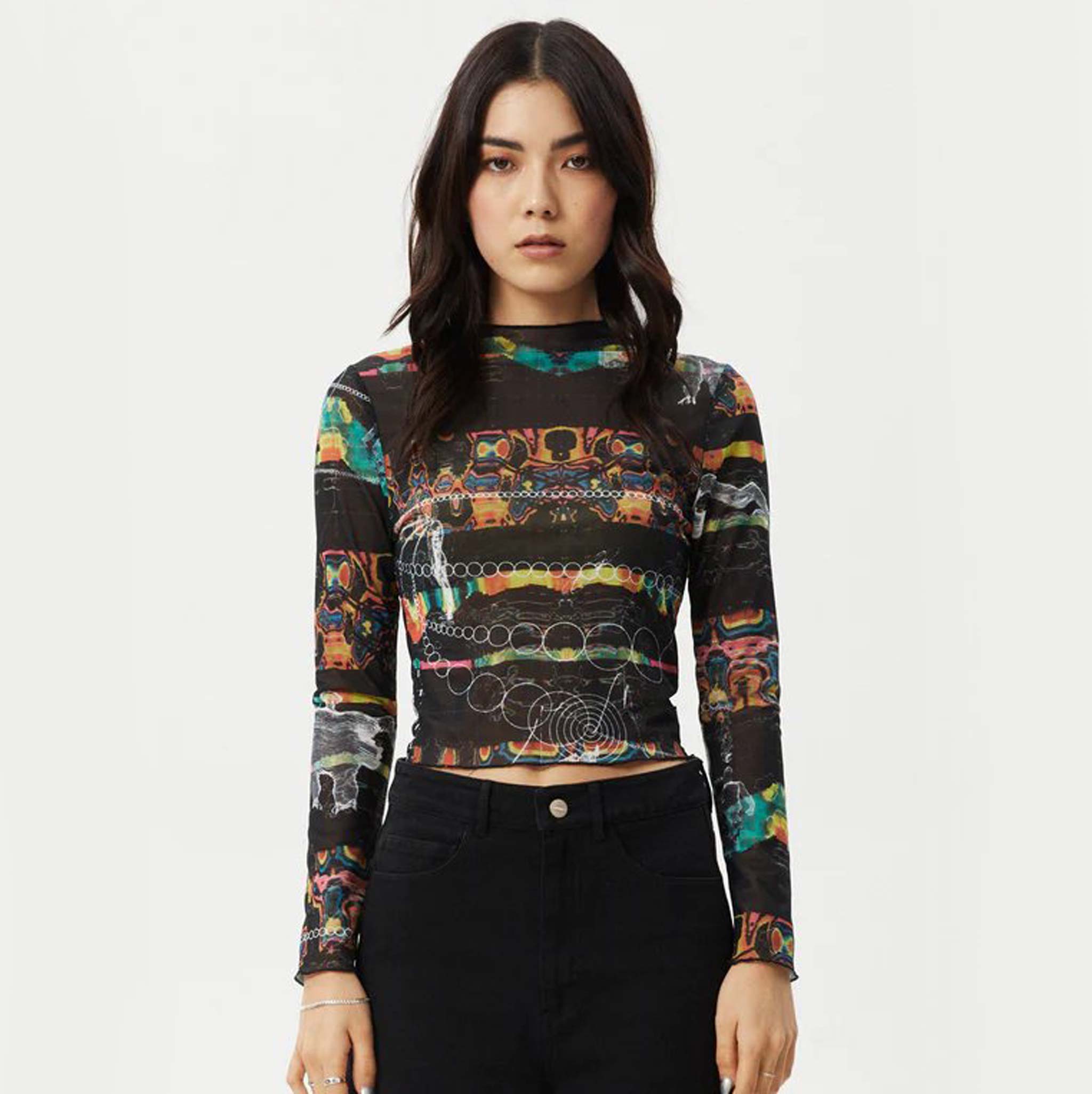 Astral Recycled Sheer Long Sleeve Top