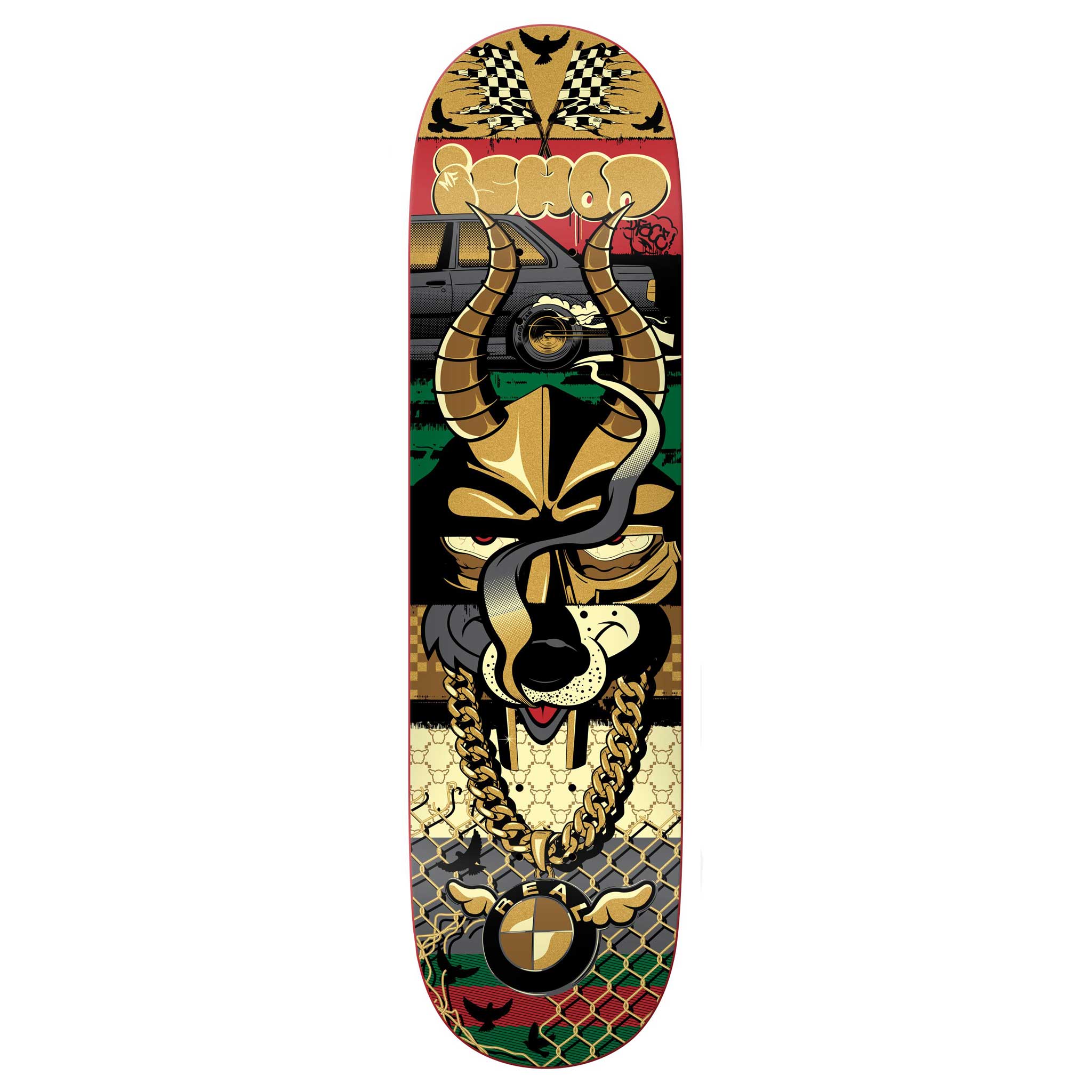 Ishod Real X D*Face Skateboard Deck