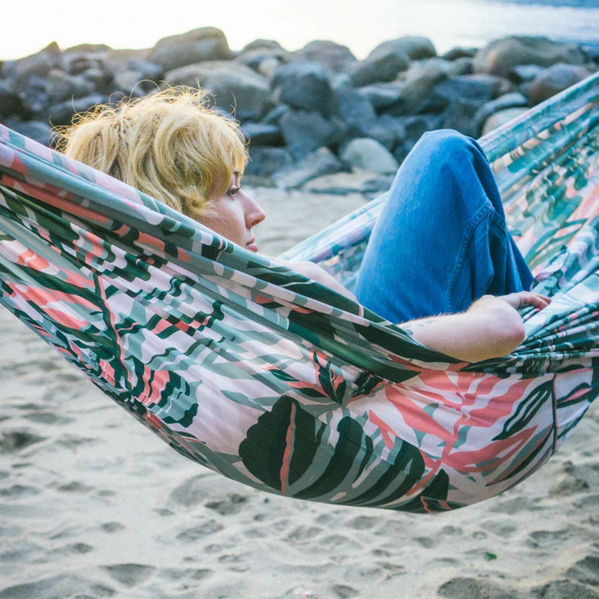 Daydream Palm Pink Nylon Hammock