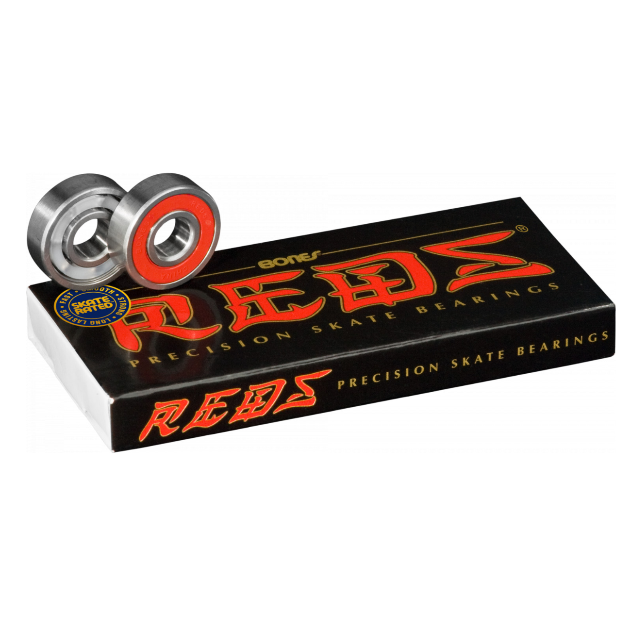 Reds Skateboard Bearings 8pk