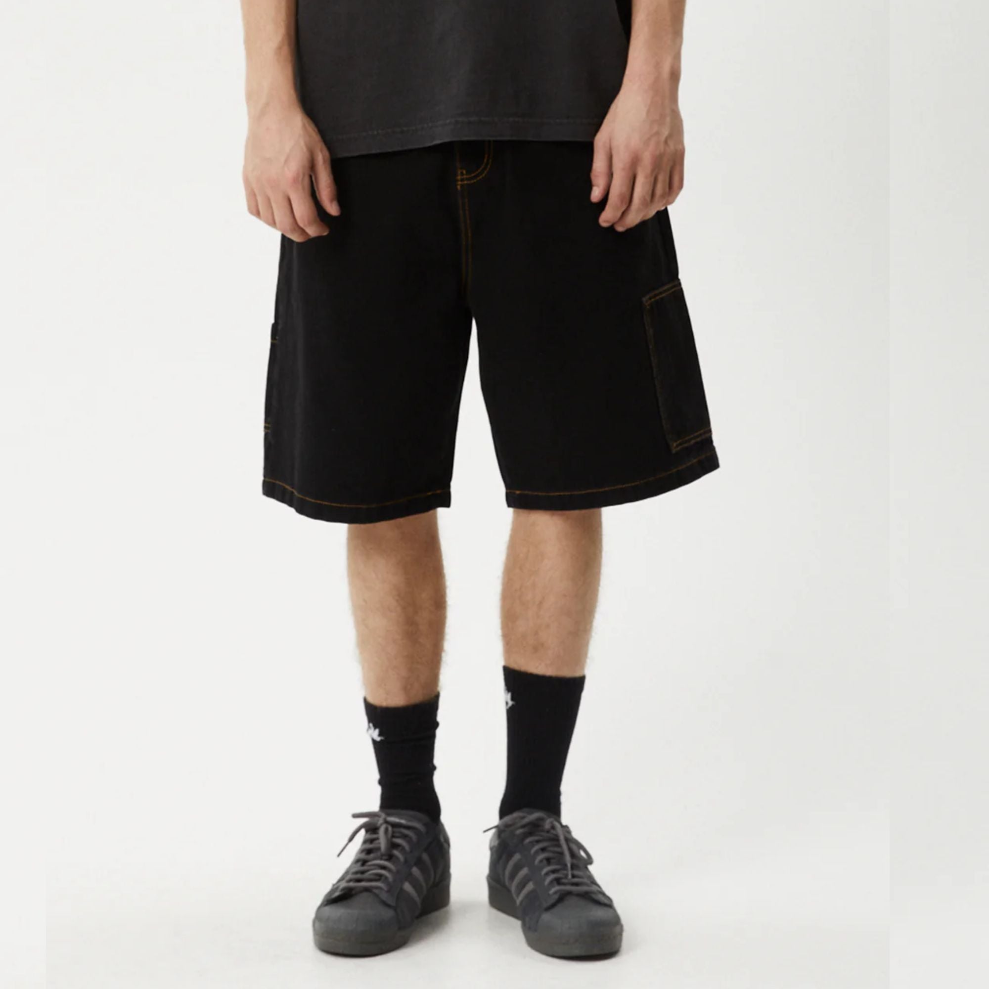 Scorched Harper Denim Baggy Carpenter Shorts
