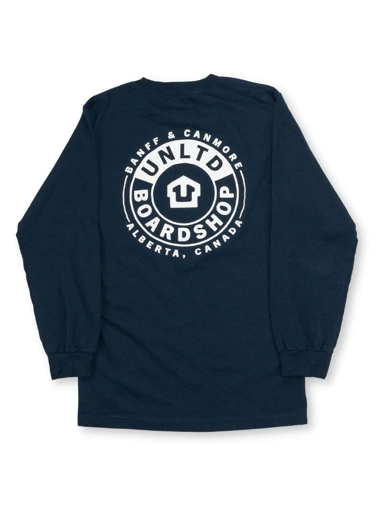 UNLTD Boardshop Circle Logo L/S Tee Shirt  - UNLTD Boardshop