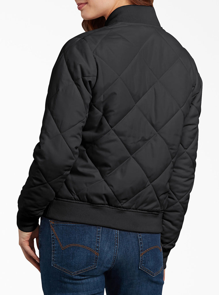 Women's Quilted Bomber Jacket