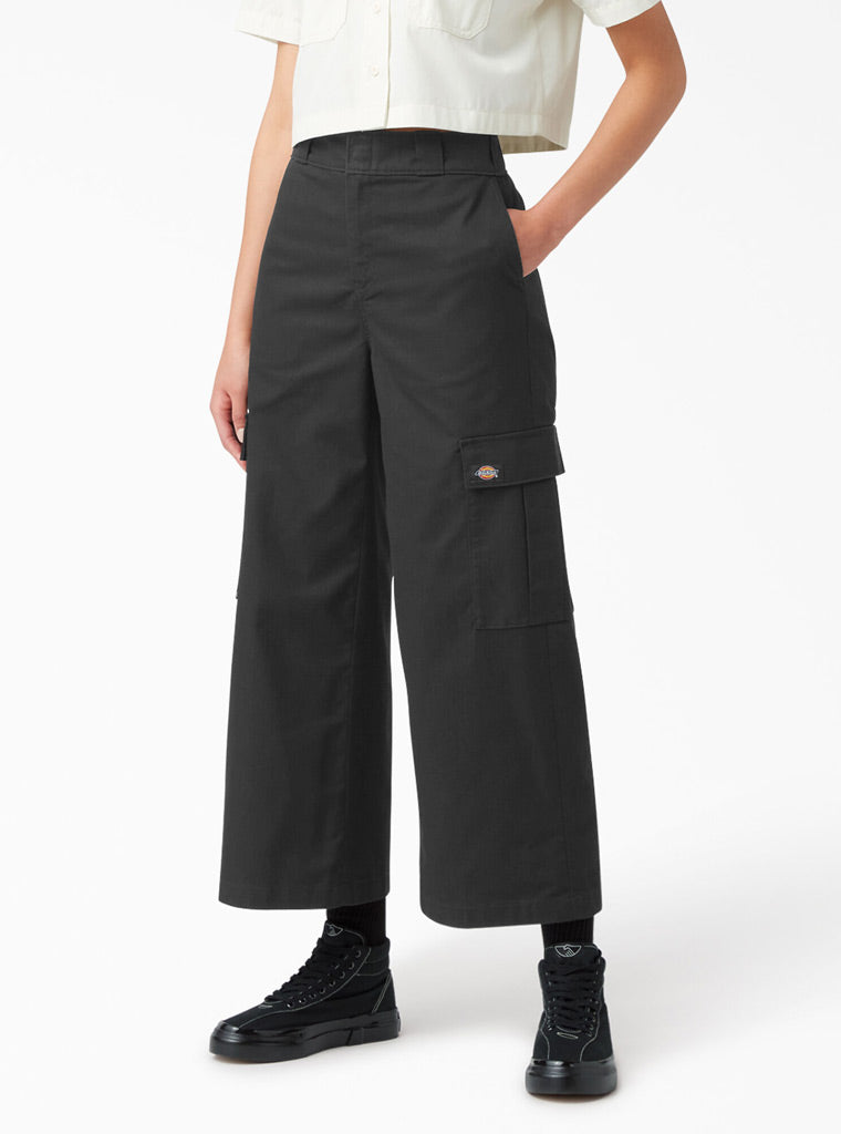 Women's Twill Crop Cargo Pants