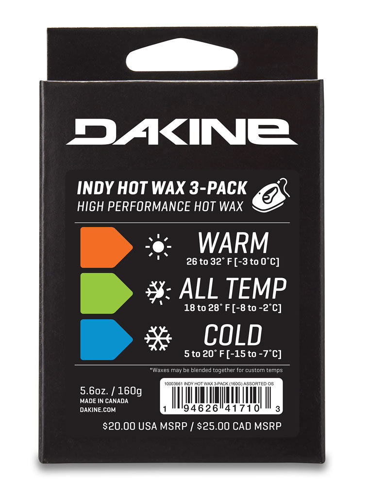 Dakine Indy Hot Wax 3-Pack 160G Tuning  - UNLTD Boardshop