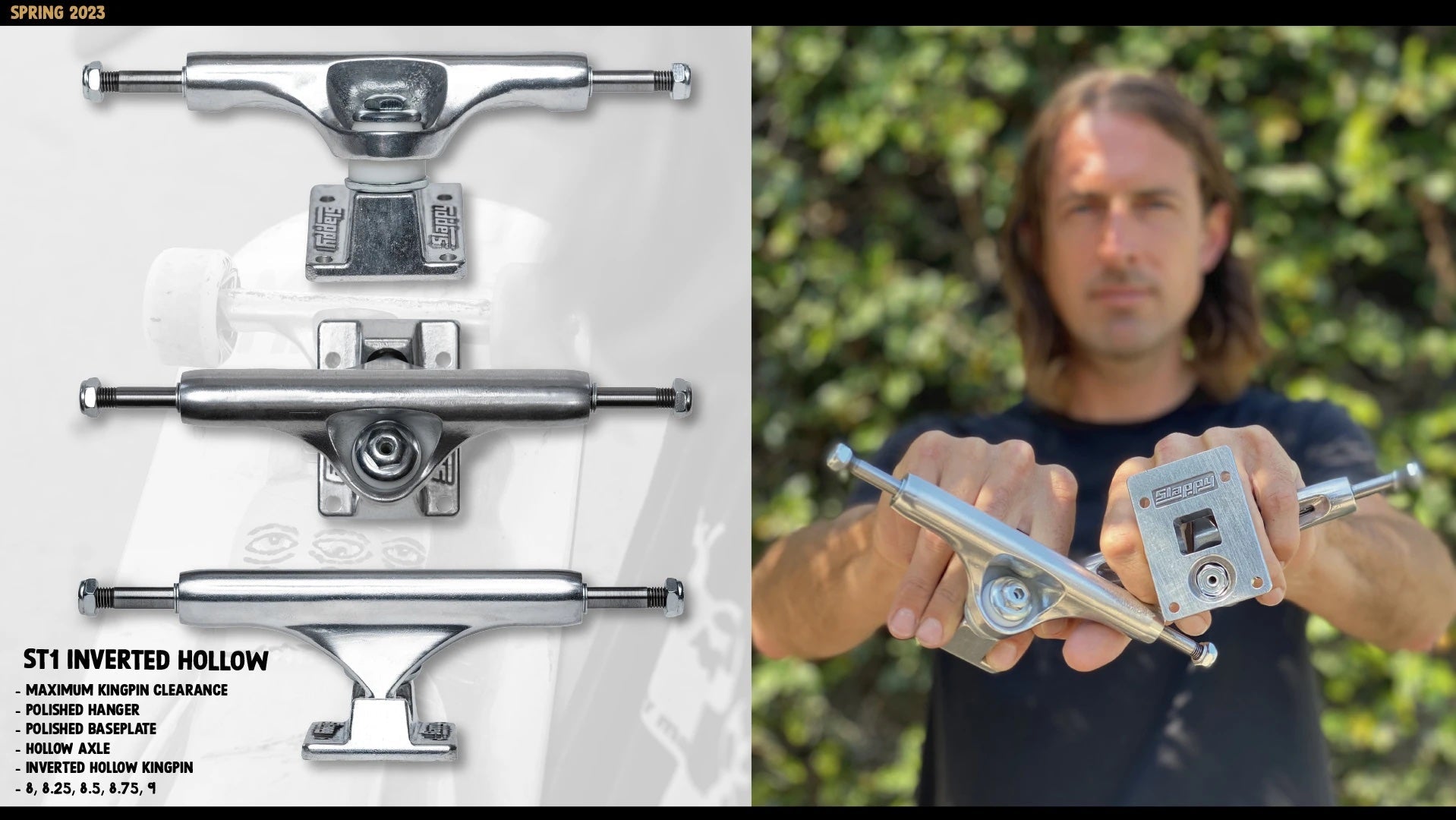 Slappy ST1 Inverted Hollow Skate Trucks Trucks  - UNLTD Boardshop