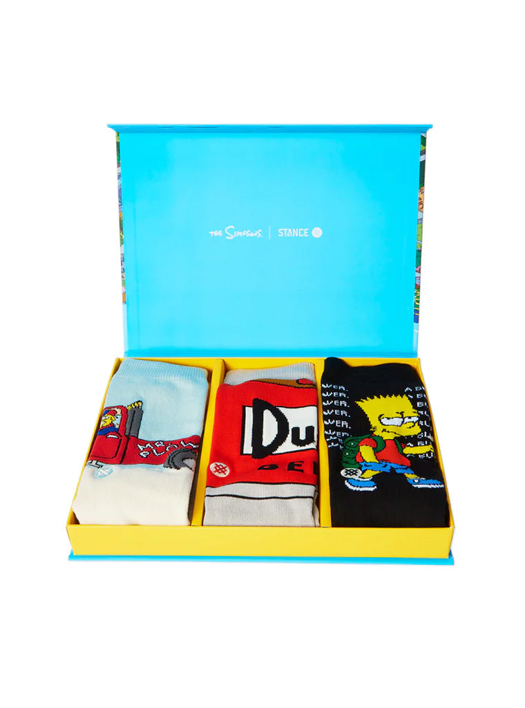 Stance The Simpsons x Stance Crew Sock Box Set Socks  - UNLTD Boardshop